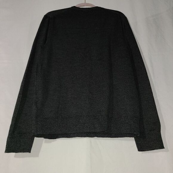 Calvin Klein Dark Grey V-Neck Long Sleeve Sweatshirt Size L - Picture 6 of 7